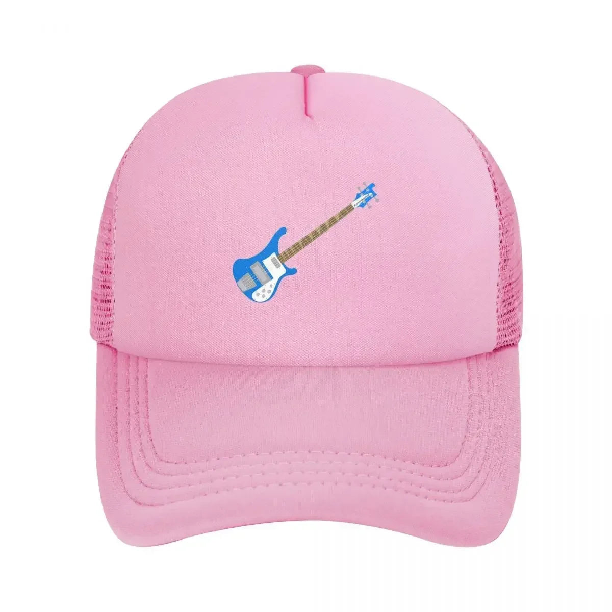 Cobalt Blue Left-Handed Rickenbacker 4001C FLCL Bass Guitar Mesh Baseball Caps Snapback Hats Casquette Outdoor Unisex