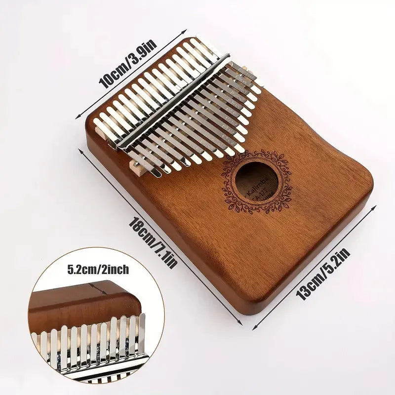 17 Keys Kalimba Thumb Piano High Quality Wood Mbira Body Musical Instruments With Learning Book Kalimba Piano Christmas Gift