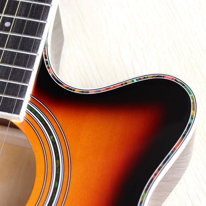 Thin-Body Acoustic-Electric Guitar Bundle – Beginner Guitar with Free Gig Bag & Extra Strings