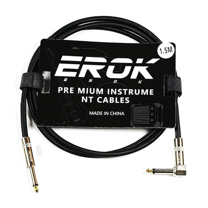 EROK 1.5M/3M/6M/10M Premium Guitar Cable 1/4 Inch Instrument Cable-Super Durable Guitar Chord- AMP Cord for Bass