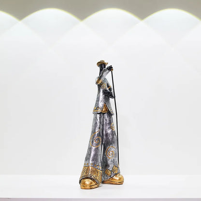 Creative American Band Decoration Musical Instrument Model Living Room Porch Study Nordic Arts And Crafts Statue Sculpture Home