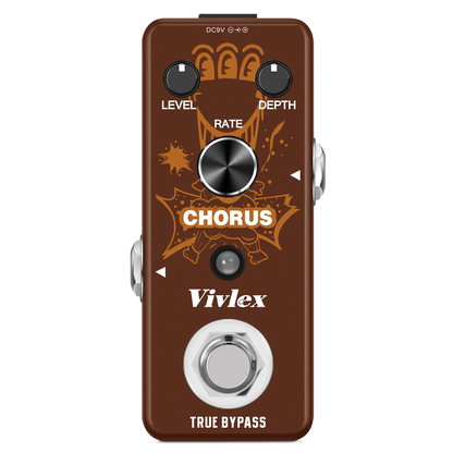 VIVLEX-Guitar Pedals Super Effects, Pedal Tuner, Overdrive Delay, Reverb Distortion, Fuzz Noise Gate, Flanger Metal Zone, Blues