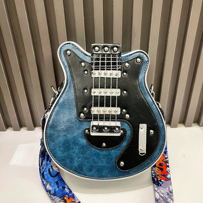 Purses And Handbags For Women Luxury Designer Leather Crossbody Shoulder Bag Handmade Guitar Shape purse Bags Purse