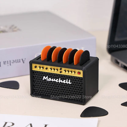 Speaker-shaped 3D Printed Portable Guitar Pick Holder Waterproof Lovely Guitar Picks Case