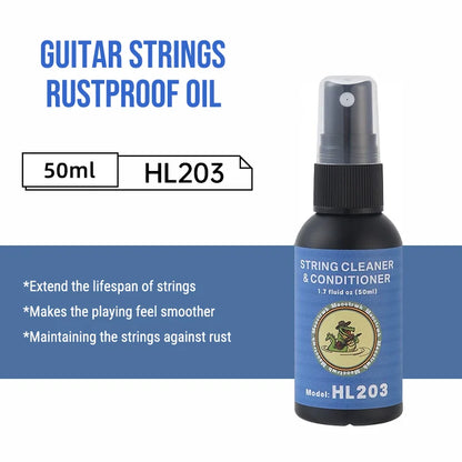 Guitar Cleaning Kit All IN ONE fretboard Lemon Oil Polish String Cleaner Guitar string winder for Guitar Cleaning Maintenance