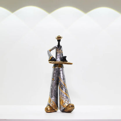 Creative American Band Decoration Musical Instrument Model Living Room Porch Study Nordic Arts And Crafts Statue Sculpture Home