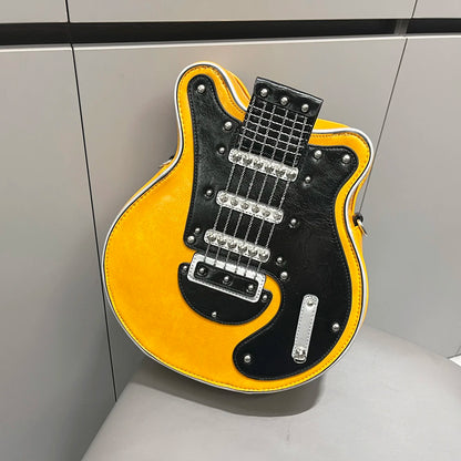 Purses And Handbags For Women Luxury Designer Leather Crossbody Shoulder Bag Handmade Guitar Shape purse Bags Purse