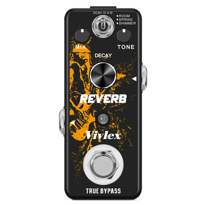 VIVLEX-Guitar Pedals Super Effects, Pedal Tuner, Overdrive Delay, Reverb Distortion, Fuzz Noise Gate, Flanger Metal Zone, Blues