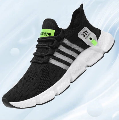 Breathable Mesh Men Shoes Trendy Lightweight Walking Flats Plus Size Male Tennis Sneakers Outdoor Running Fitness Shoes 2024