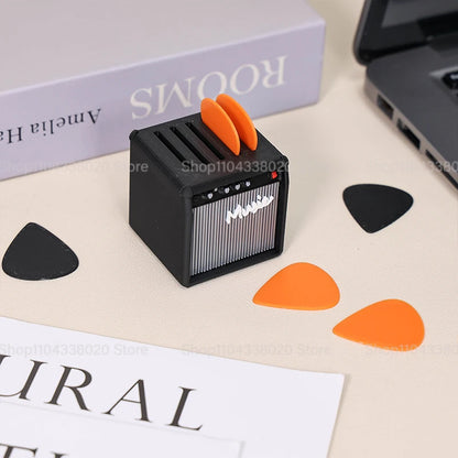 Speaker-shaped 3D Printed Portable Guitar Pick Holder Waterproof Lovely Guitar Picks Case