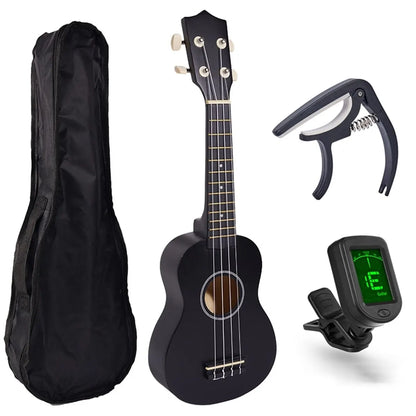 Miwayer Soprano Ukulele for Beginners 21 Inch Hawaiian Starter Uke Guitar Ukalalee With Gig Bag Digital Tuner Ukulele Capo