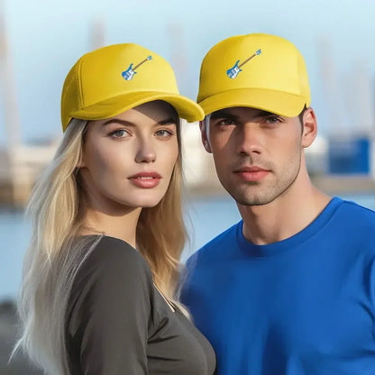 Cobalt Blue Left-Handed Rickenbacker 4001C FLCL Bass Guitar Mesh Baseball Caps Snapback  Hats Casquette Outdoor Unisex