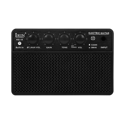 IRIN Audio Electric Guitar Bass Sound Amplifier 10W 6.35mm Rechargeable Portable Sound Amplifier Electric Guitar Bass Accessory