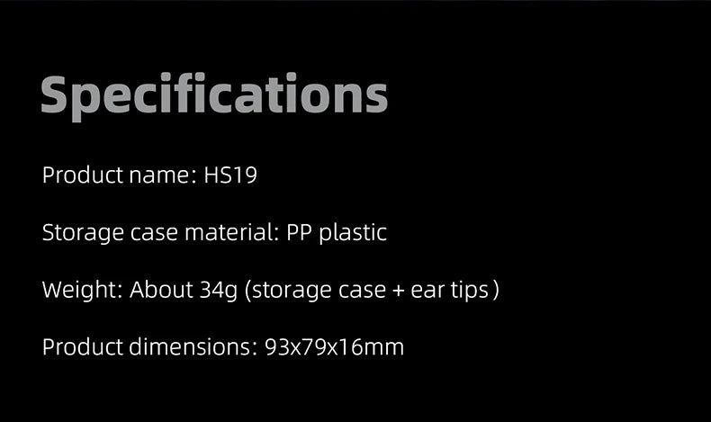 FiiO HS19 Silicone Replacement Ear Tip Pack Eartips 12 pairs