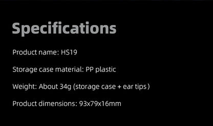 FiiO HS19 Silicone Replacement Ear Tip Pack Eartips 12 pairs