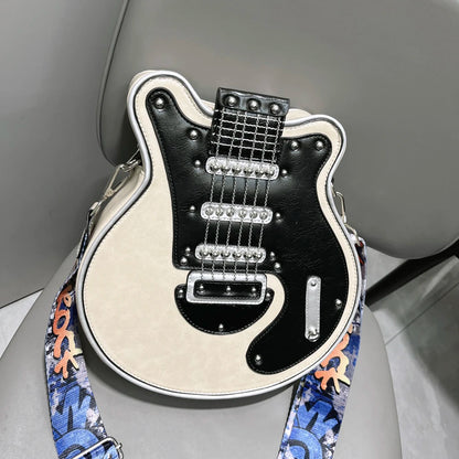 Purses And Handbags For Women Luxury Designer Leather Crossbody Shoulder Bag Handmade Guitar Shape purse Bags Purse