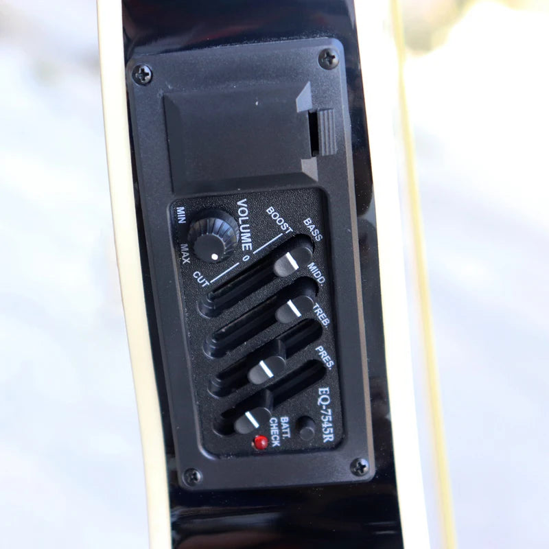 Thin-Body Acoustic-Electric Guitar Bundle – Beginner Guitar with Free Gig Bag & Extra Strings