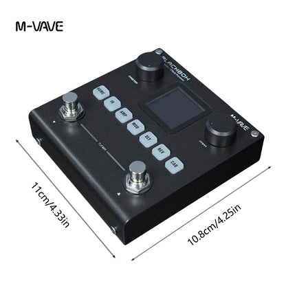 M-VAVE Blackbox Guitar / Bass AMP Modeler Multi Effects Processor Rechargeable for Electric Guitar Bass