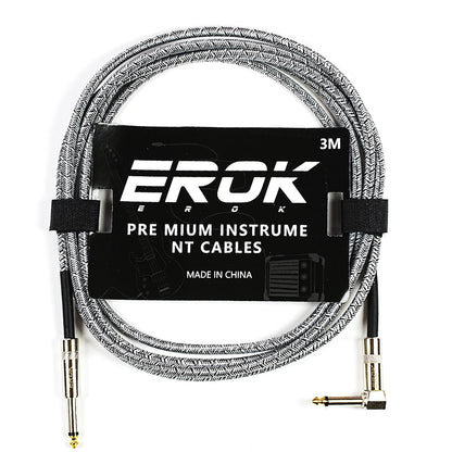 EROK 1.5M/3M/6M/10M Premium Guitar Cable 1/4 Inch Instrument Cable-Super Durable Guitar Chord- AMP Cord for Bass