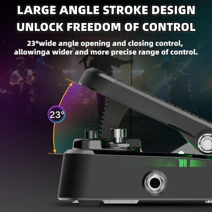 MP-1 Wah/Volume Pedal: Offers Silent Operation and Precise Control w/Noise-Reduction Feet/A Plug-and-Play Effect Guitar Pedal