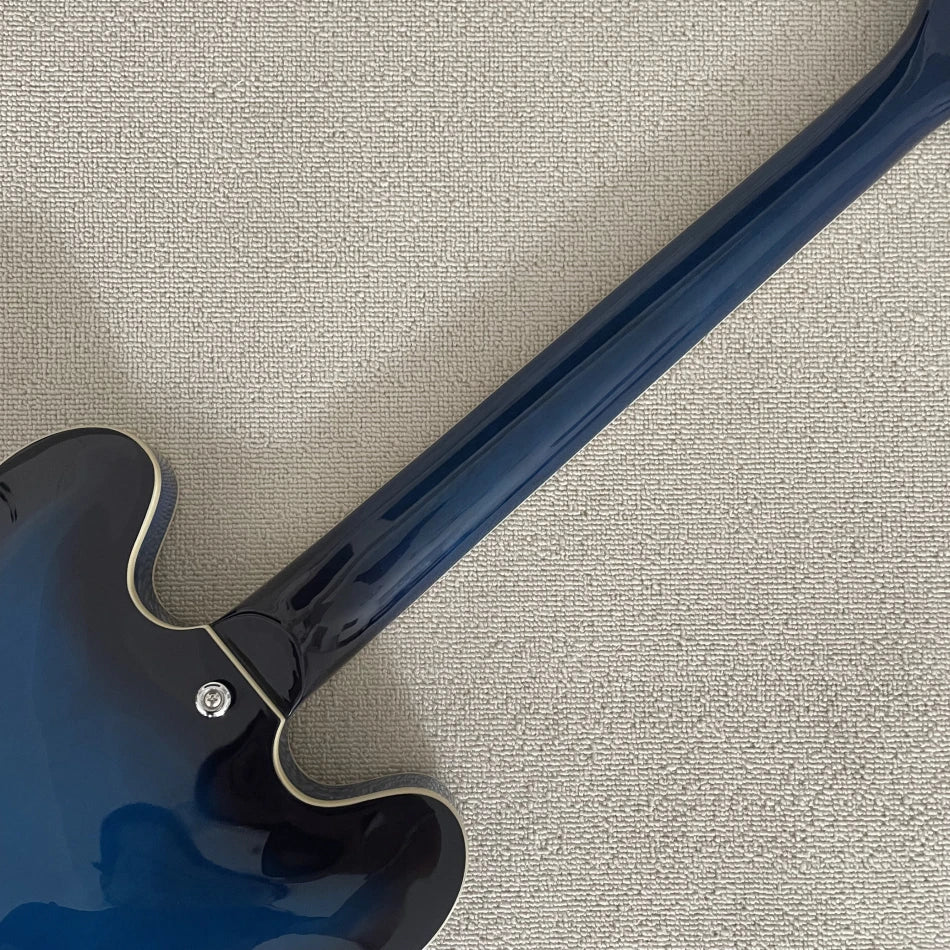 Made in China, hollow jazz electric guitar, Chrome Hardware, HH pickup, maple guitar body, free delivery