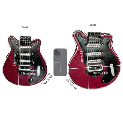 Purses And Handbags For Women Luxury Designer Leather Crossbody Shoulder Bag Handmade Guitar Shape purse Bags Purse