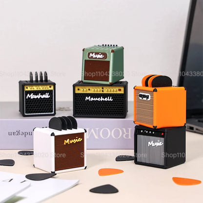 Speaker-shaped 3D Printed Portable Guitar Pick Holder Waterproof Lovely Guitar Picks Case