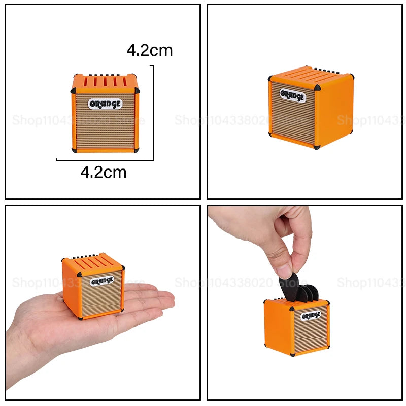 Speaker-shaped 3D Printed Portable Guitar Pick Holder Waterproof Lovely Guitar Picks Case