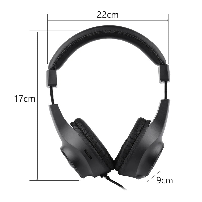 Wired Stereo Monitor Headphones Over-ear Headset with 50mm Driver 6.5mm Plug for Guitar Amplifier Electric Piano Audio Mixer
