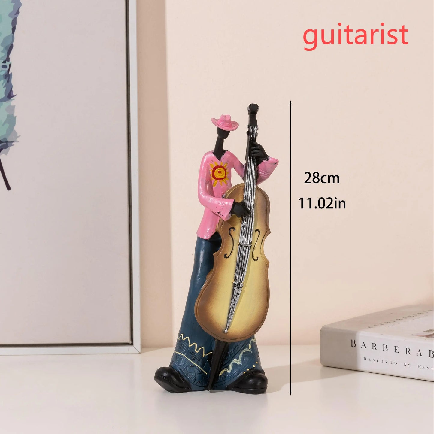 Creative American Band Decoration Musical Instrument Model Living Room Porch Study Nordic Arts And Crafts Statue Sculpture Home