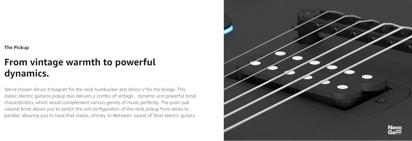 Enya Nova Go Sonic Carbon-Fiber Smart Electric Guitar – Built-In 10 W Speaker & On-Board Effects