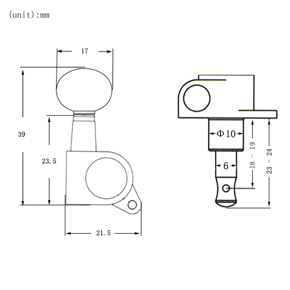 Sealed Guitar String Pegs Locking Tuners Ukulele Tuning Pegs String Tuners Electric Acoustic Guitar Tuner Machine Heads Knobs