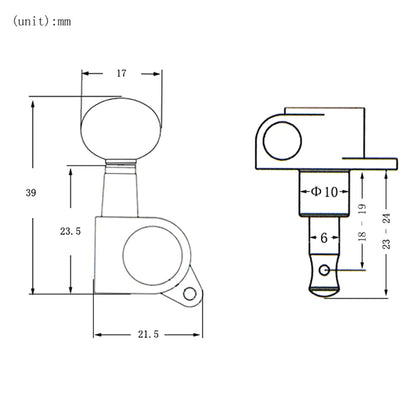 Sealed Guitar String Pegs Locking Tuners Ukulele Tuning Pegs String Tuners Electric Acoustic Guitar Tuner Machine Heads Knobs