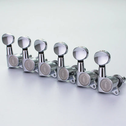 ARM Electric Guitar Machine Heads Metal Tuners Mini Oval Tuner for ST TL Chrome Black Gold Tuning Pegs