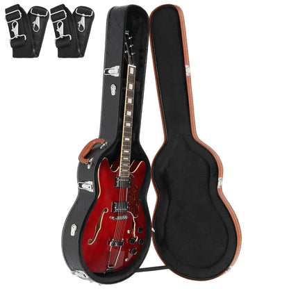 Portable Wooden Hard Case for 335 Semi-Hollow Electric Guitars