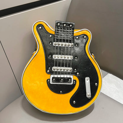 Purses And Handbags For Women Luxury Designer Leather Crossbody Shoulder Bag Handmade Guitar Shape purse Bags Purse