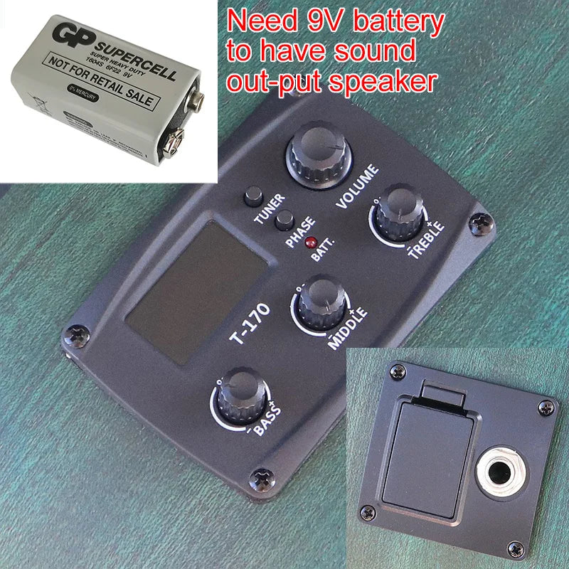 Thin-Body Acoustic-Electric Guitar Bundle – Beginner Guitar with Free Gig Bag & Extra Strings