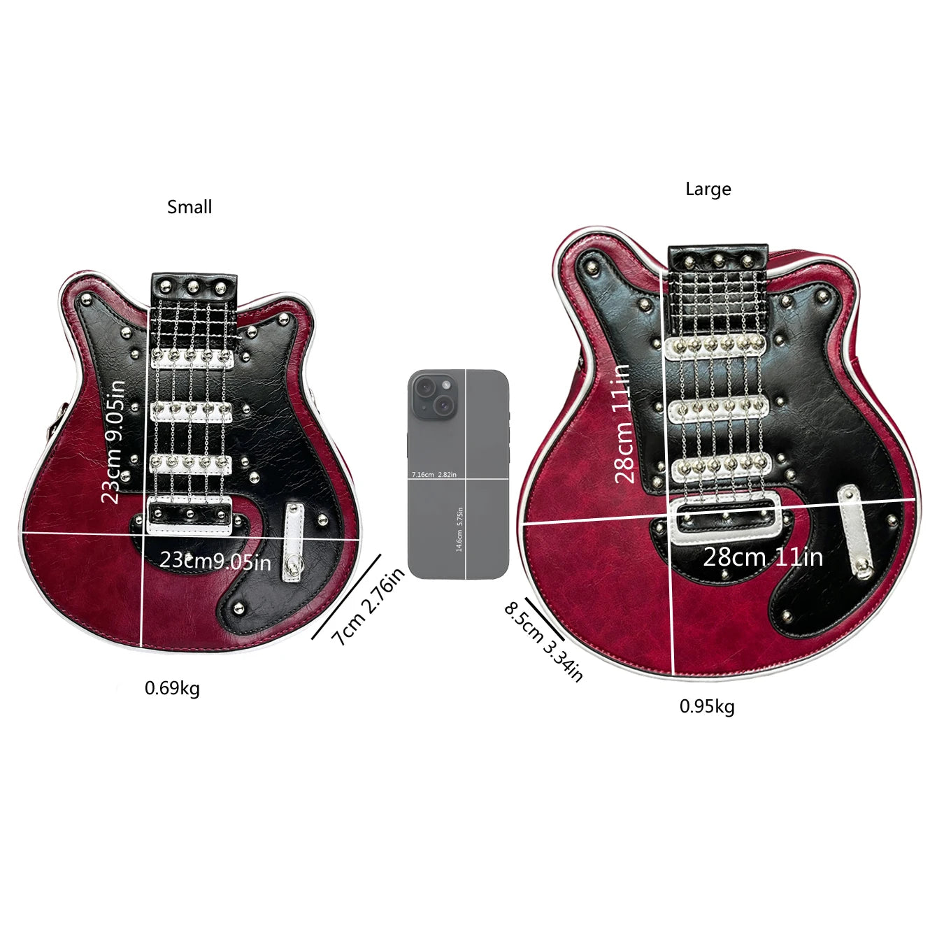 Purses And Handbags For Women Luxury Designer Leather Crossbody Shoulder Bag Handmade Guitar Shape purse Bags Purse