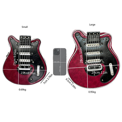 Purses And Handbags For Women Luxury Designer Leather Crossbody Shoulder Bag Handmade Guitar Shape purse Bags Purse