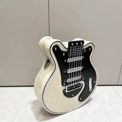 Purses And Handbags For Women Luxury Designer Leather Crossbody Shoulder Bag Handmade Guitar Shape purse Bags Purse