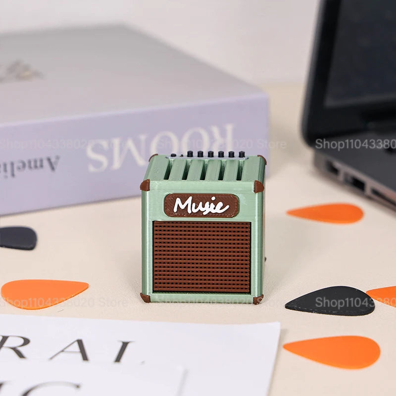 Speaker-shaped 3D Printed Portable Guitar Pick Holder Waterproof Lovely Guitar Picks Case