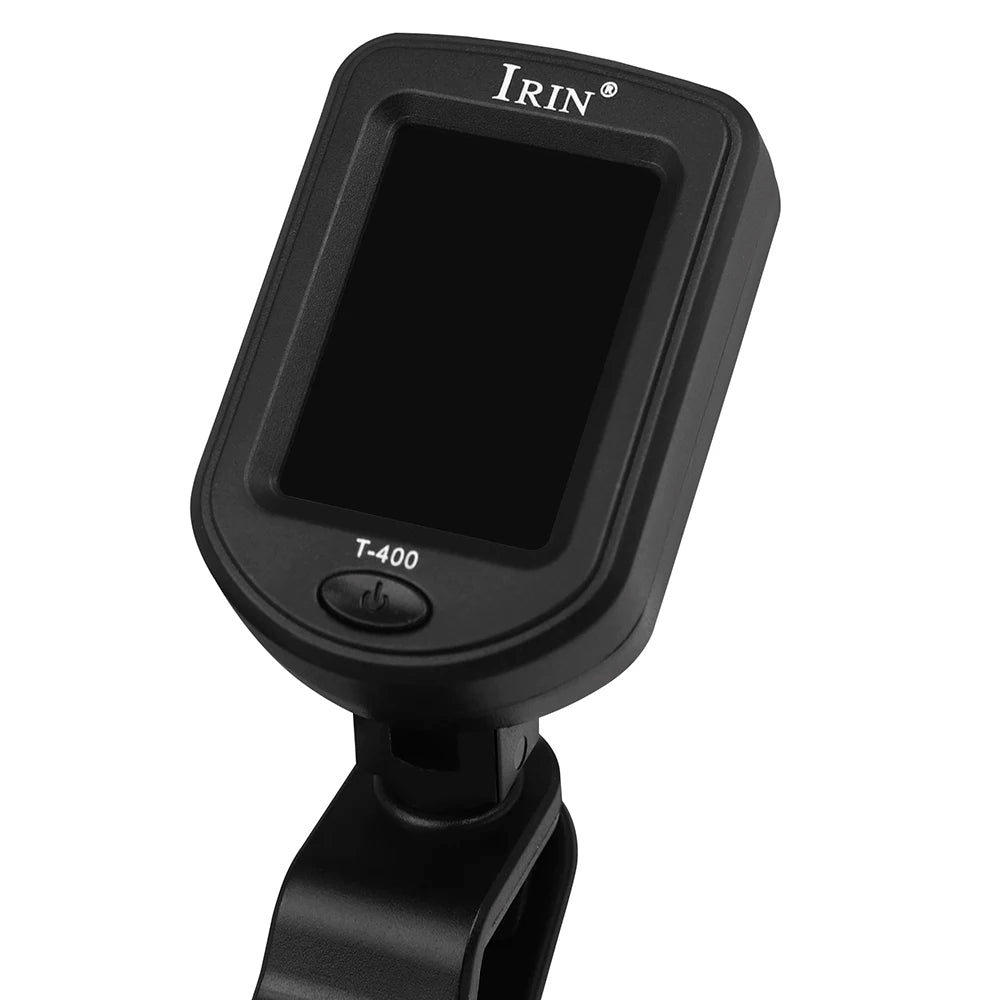 IRIN T-400 Guitar Tuner Digital Clip-On Tone Tuner for Electric Ukulele Bass Violin Universal 360Degree Rotatable Sensitive