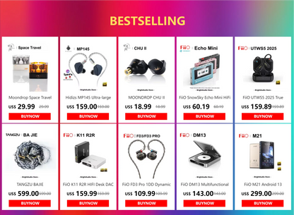 FiiO HS19 Silicone Replacement Ear Tip Pack Eartips 12 pairs