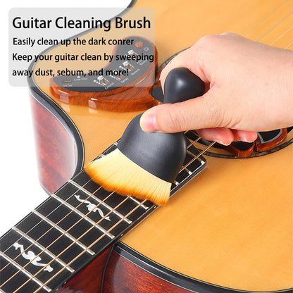 Guitar Cleaning Kit All IN ONE fretboard Lemon Oil Polish String Cleaner Guitar string winder for Guitar Cleaning Maintenance