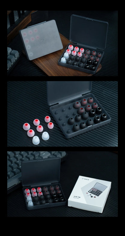 FiiO HS19 Silicone Replacement Ear Tip Pack Eartips 12 pairs