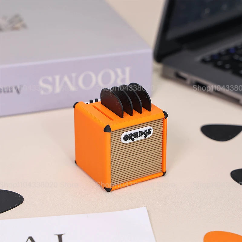 Speaker-shaped 3D Printed Portable Guitar Pick Holder Waterproof Lovely Guitar Picks Case
