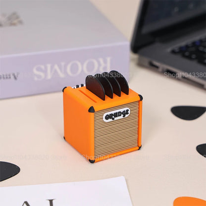 Speaker-shaped 3D Printed Portable Guitar Pick Holder Waterproof Lovely Guitar Picks Case