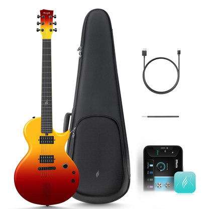 Enya Nova Go Sonic Carbon-Fiber Smart Electric Guitar – Built-In 10 W Speaker & On-Board Effects