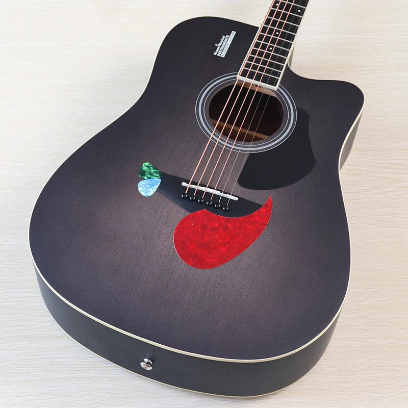 Thin-Body Acoustic-Electric Guitar Bundle – Beginner Guitar with Free Gig Bag & Extra Strings