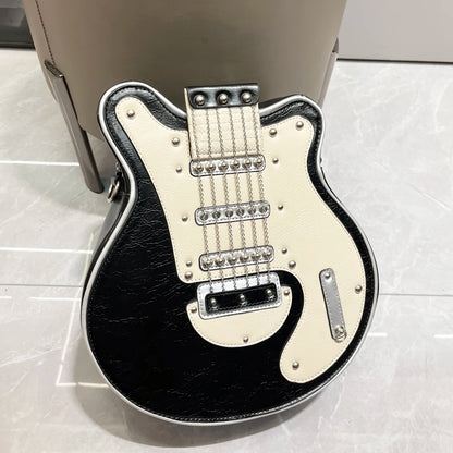 Purses And Handbags For Women Luxury Designer Leather Crossbody Shoulder Bag Handmade Guitar Shape purse Bags Purse